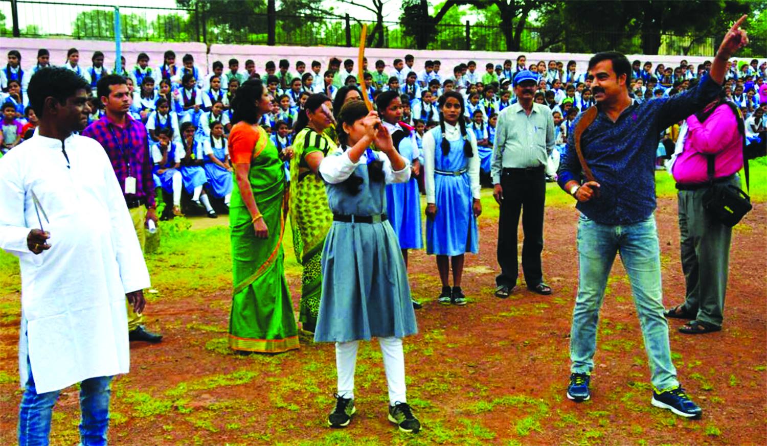 August 2018- Boomerang  demonstration at the Government Kasturba Higher Secondary School, Jawahar Chowk, Bhopal
