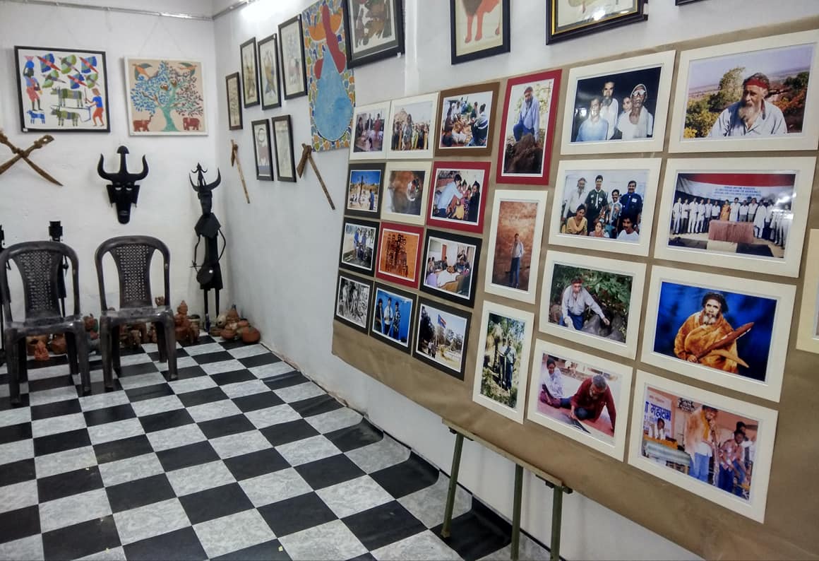 September 2018- Celebrating the Birthday of my Guru and dearest Uncle KenColbung at the Gond Tribal Art Centre, Bhopal